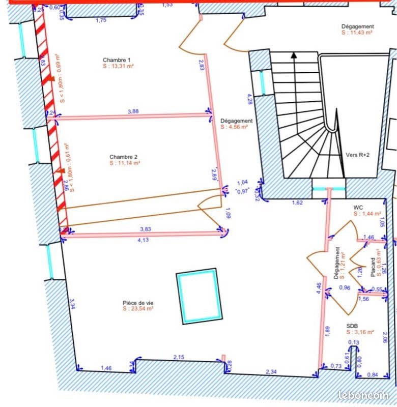 Appartement à louer, 56m², Romans-sur-Isère