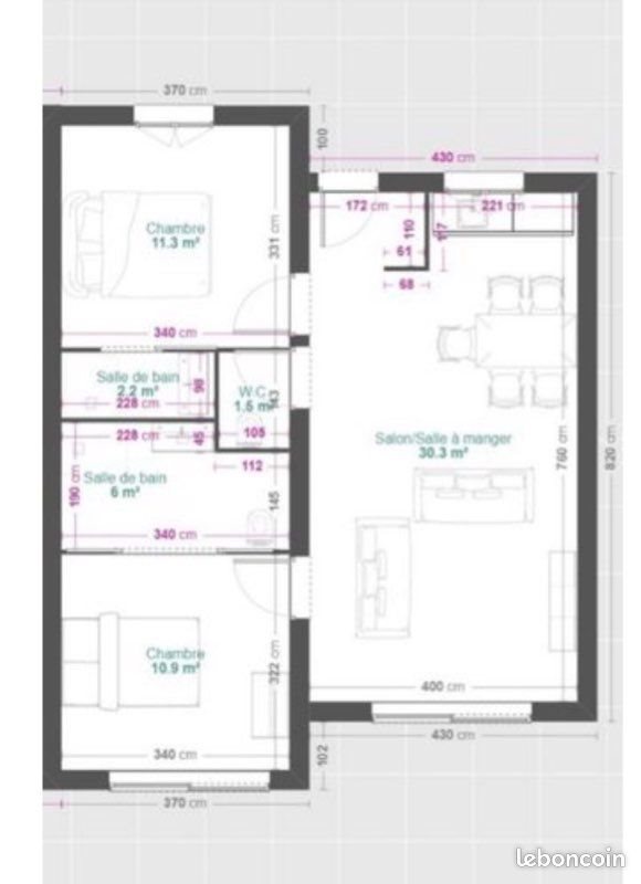 Maison à louer, 65m², Auterive