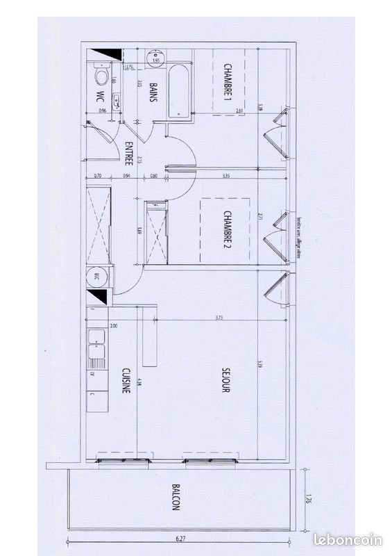 Appartement à vendre, 63m², Saint-Nazaire