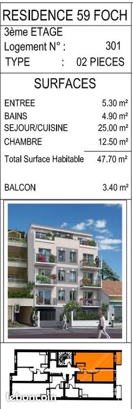 Appartement à louer, 47m², Neuilly-Plaisance