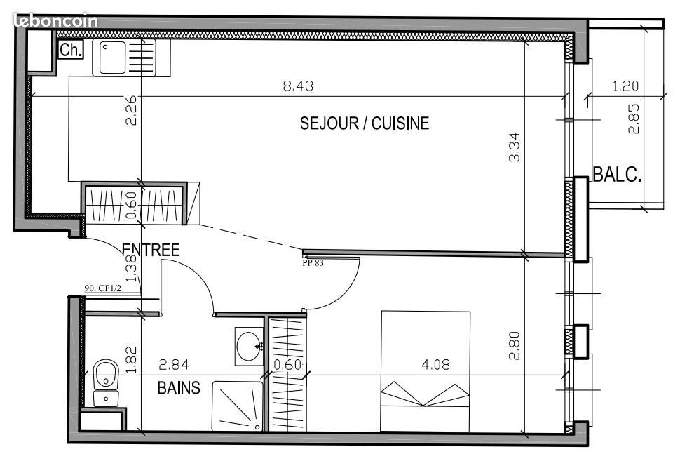 Appartement à louer, 47m², Neuilly-Plaisance