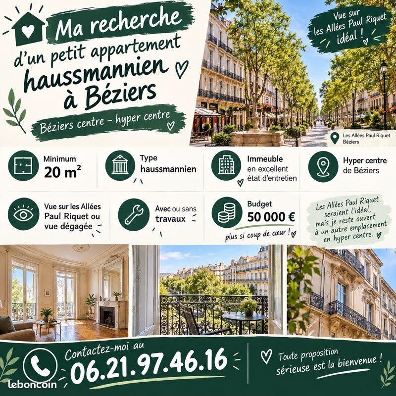 Appartement à vendre, 20m², Béziers