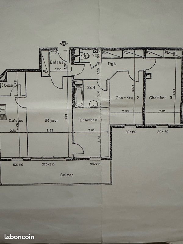 Appartement à vendre, 91m², Caen