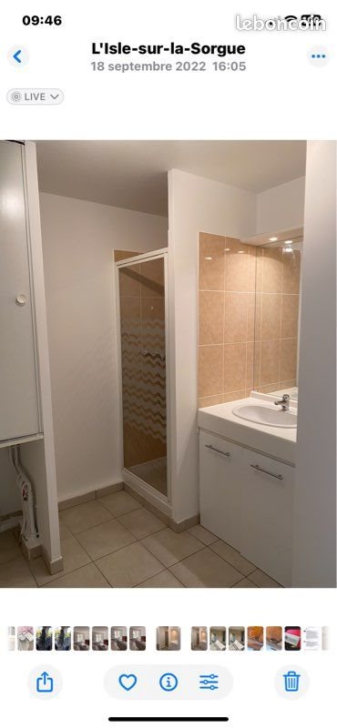 Appartement à louer, 46m², L'Isle-sur-la-Sorgue