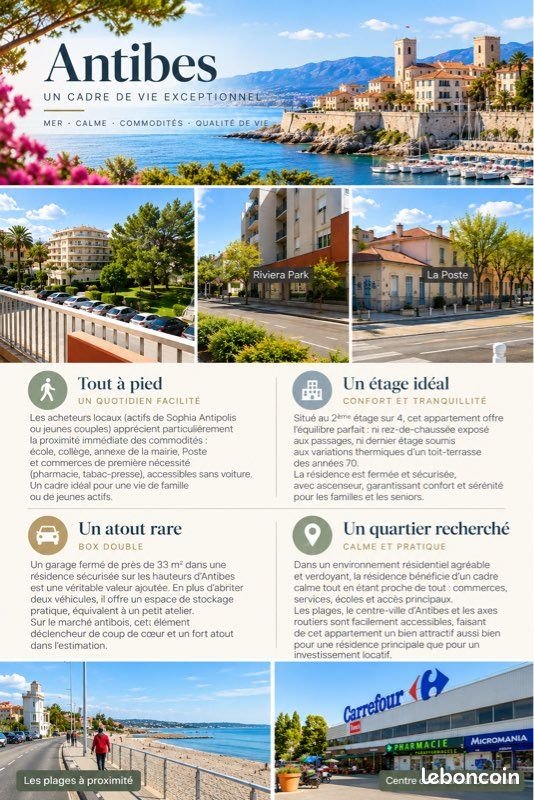Appartement à vendre, 49m², Antibes