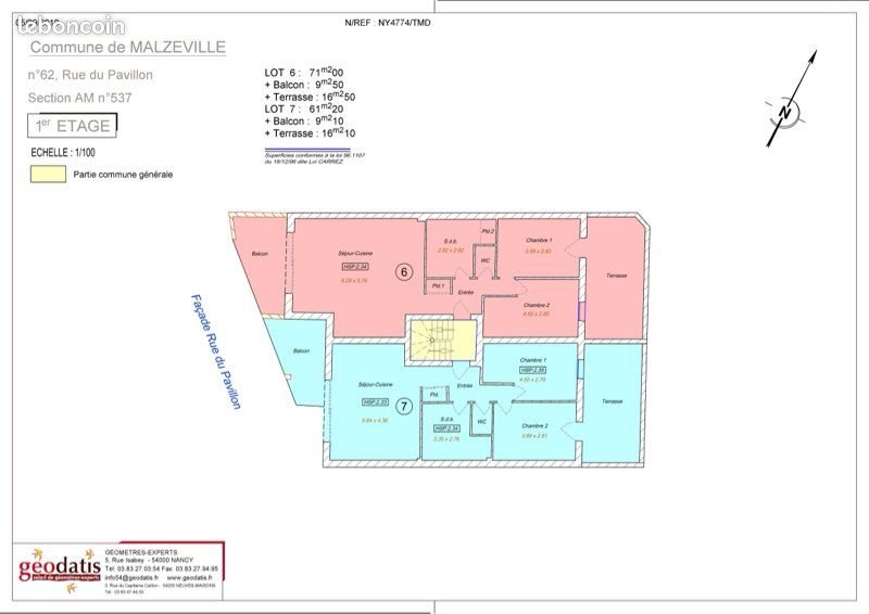 Appartement à vendre, 71m², Malzéville