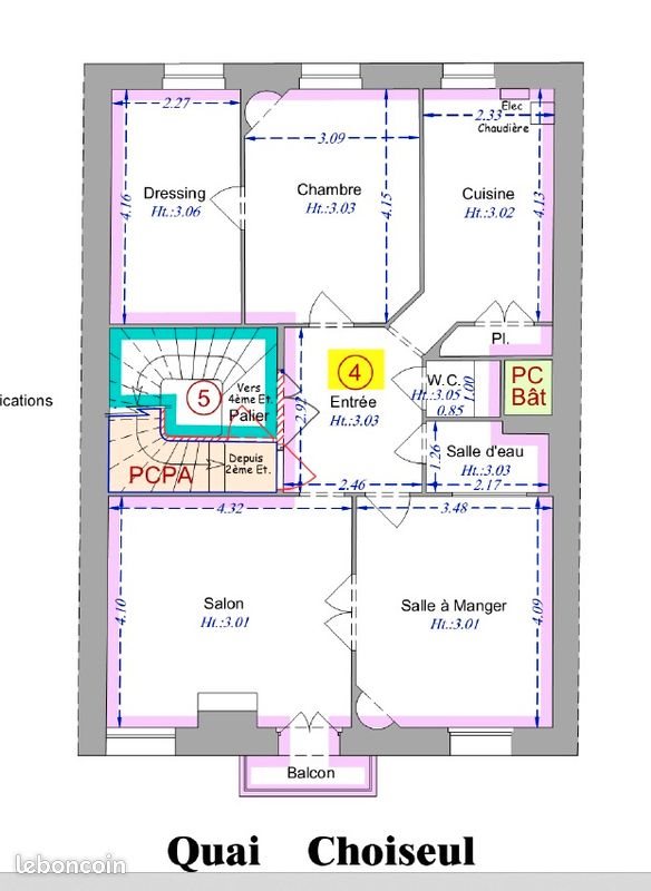 Appartement à vendre, 75m², Nancy