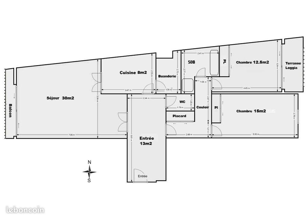 Appartement à vendre, 97m², Nantes