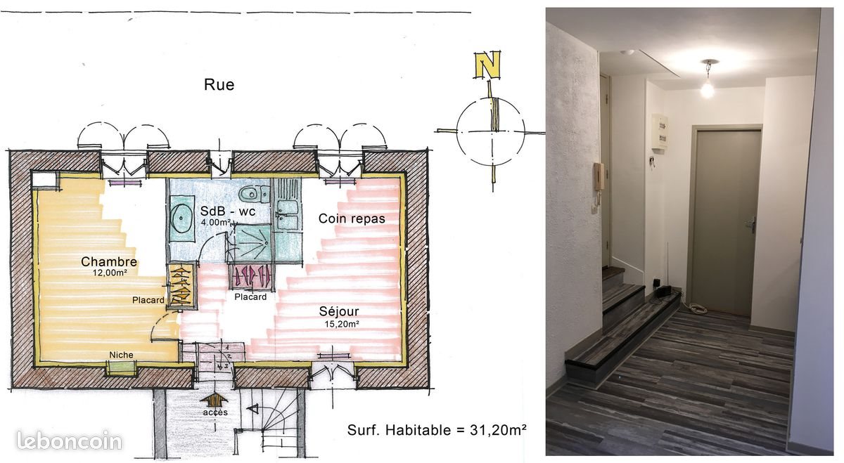 Appartement à louer, 31m², Dijon