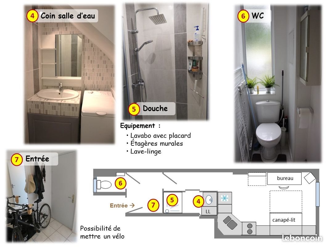 Appartement à louer, 18m², Nantes