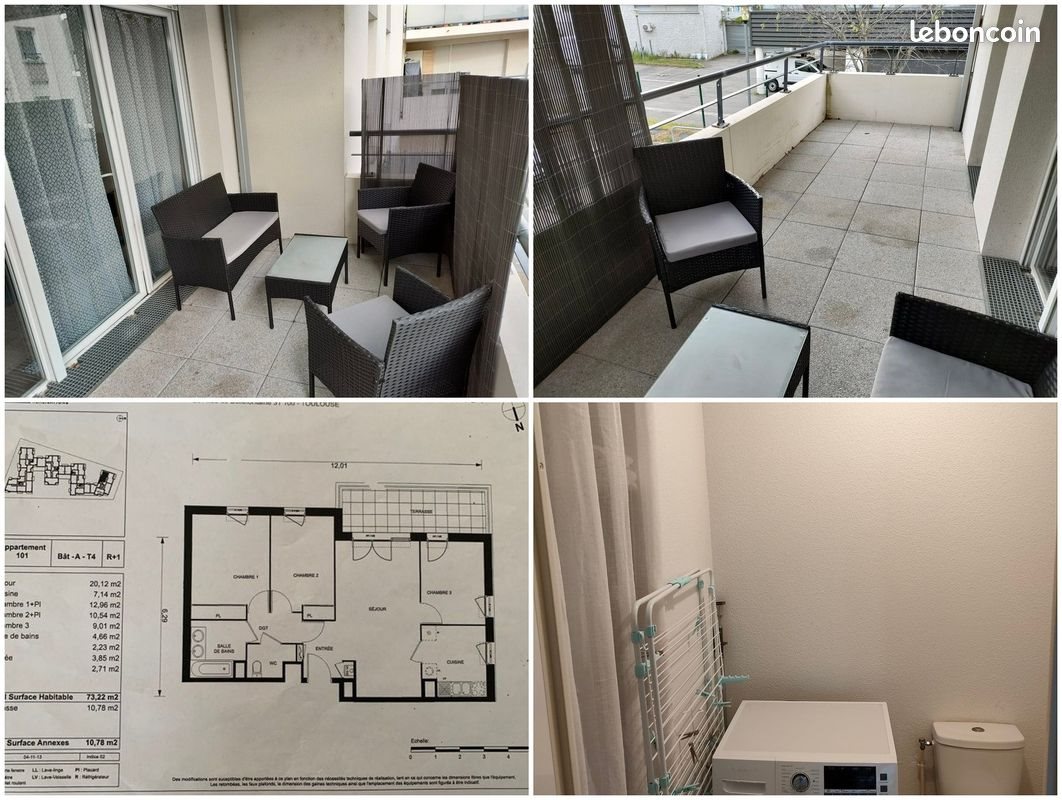 Appartement à vendre, 74m², Toulouse