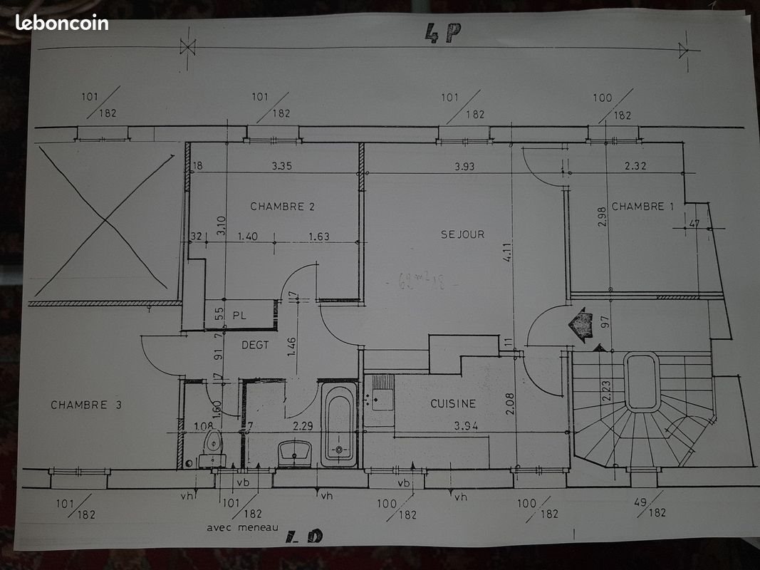 Appartement à louer, 61m², Dieppe