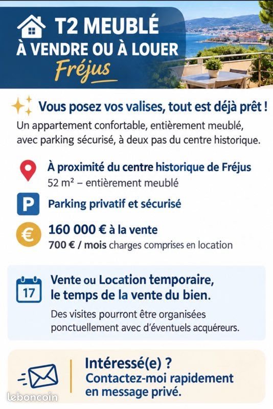 Appartement à louer, 52m², Fréjus