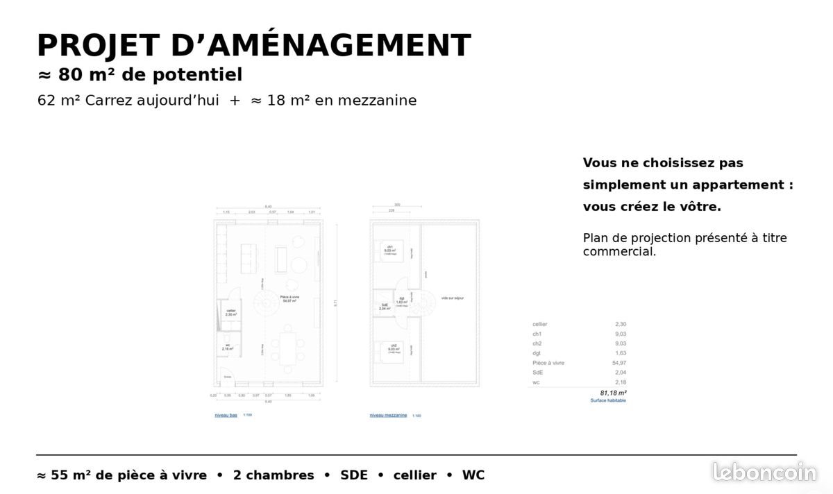 Appartement à vendre, 62m², Bordeaux