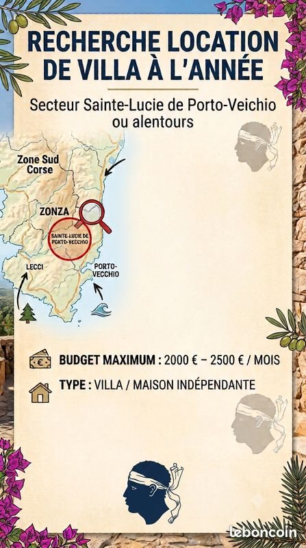 Maison à louer, 100m², Porto-Vecchio