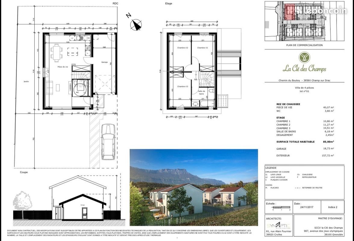 Maison à vendre, 85m², Champ-sur-Drac