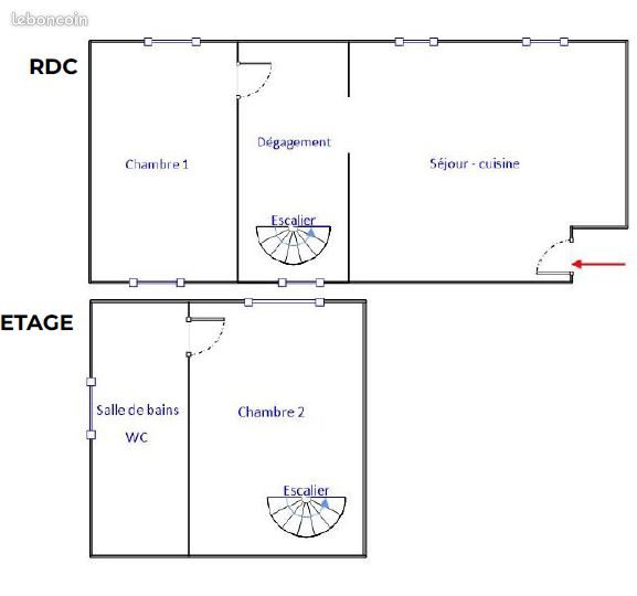 Appartement à louer, 48m², Hasparren