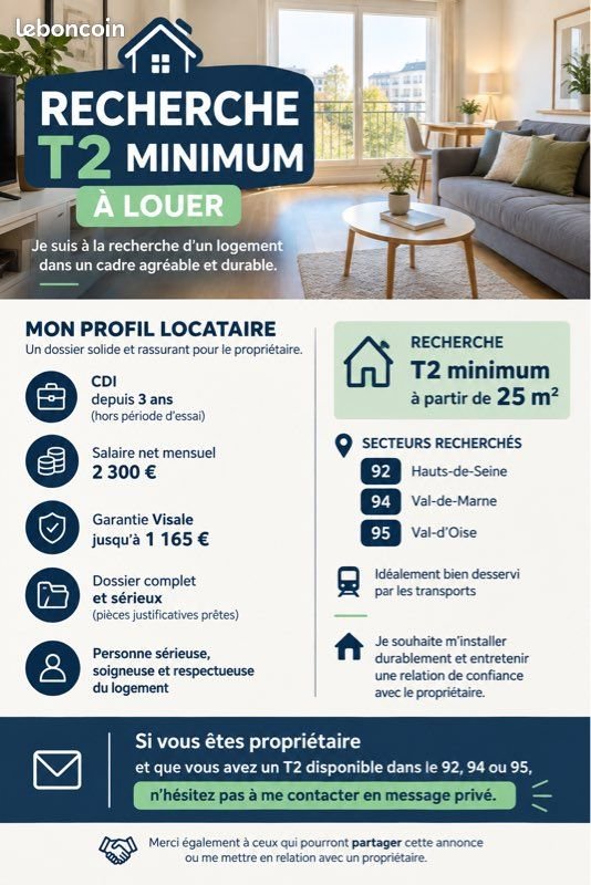 Appartement à louer, 25m², Nanterre