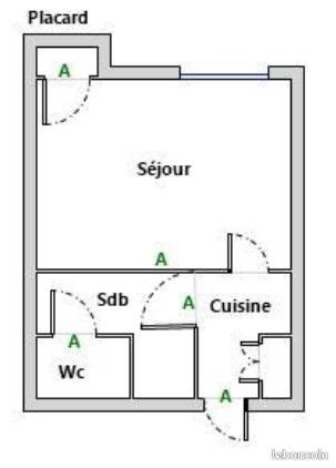 Appartement à vendre, 21m², Besançon