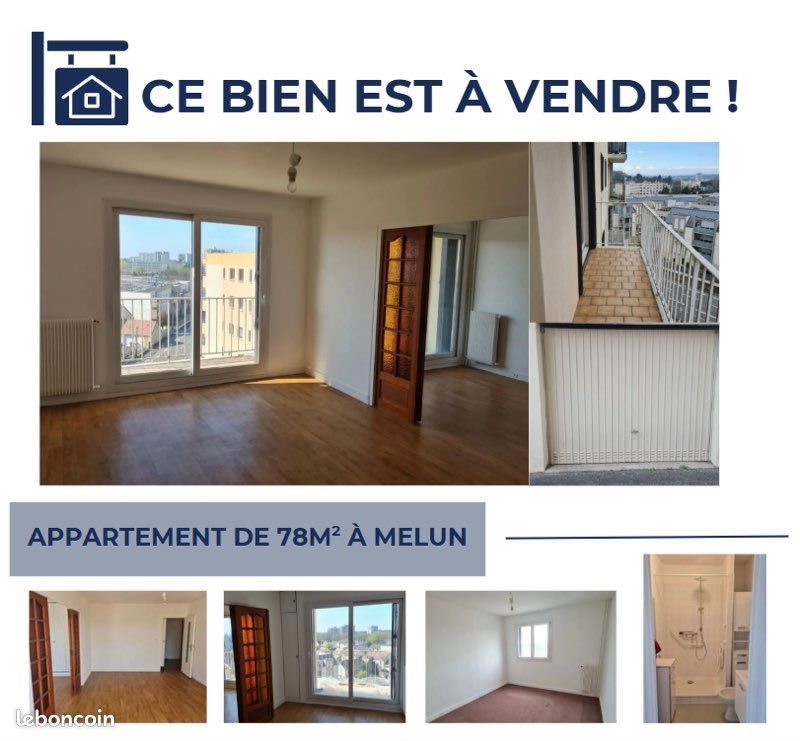 Appartement à vendre, 78m², Melun