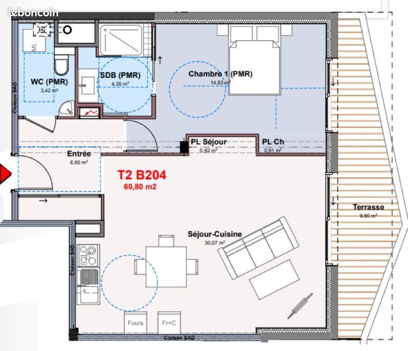 Appartement à louer, 61m², Monistrol-sur-Loire