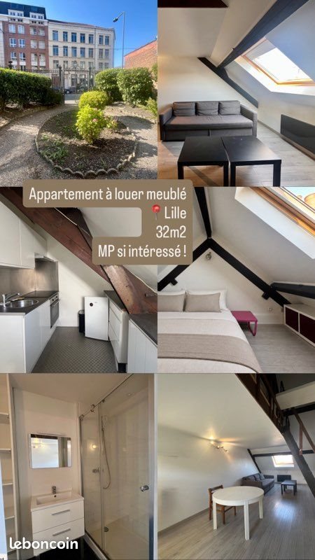 Appartement à louer, 32m², Lille