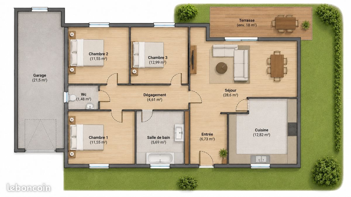 Maison à louer, 98m², Forcalquier