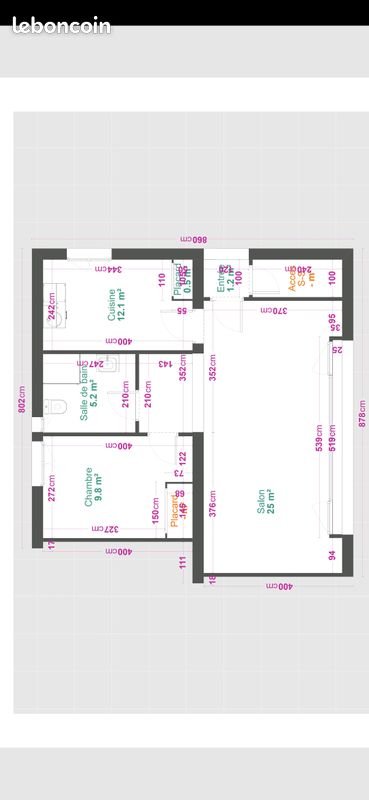 Appartement à louer, 55m², La Roche-des-Arnauds