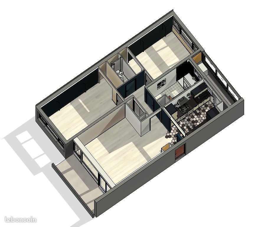 Appartement à vendre, 60m², Angers
