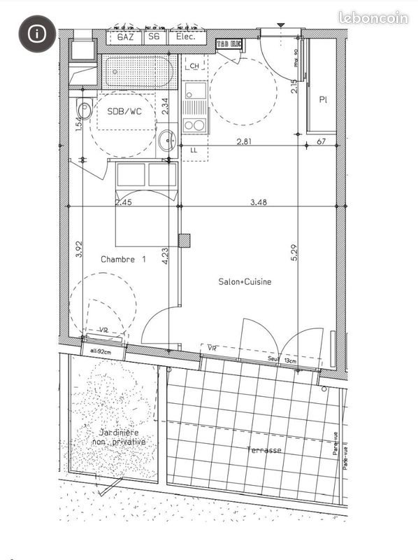Appartement à vendre, 43m², Grenoble