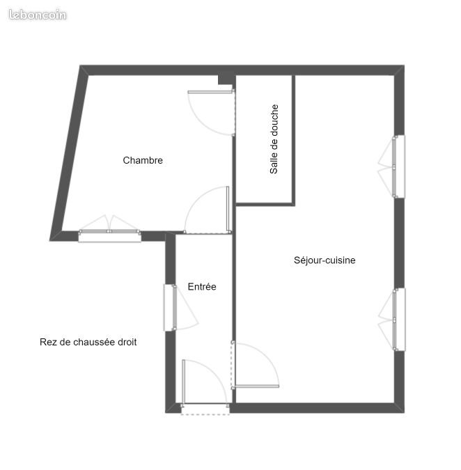 Appartement à louer, 30m², Le Havre