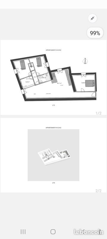 Appartement à vendre, 91m², Ternay