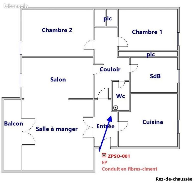 Appartement à vendre, 72m², Saumur