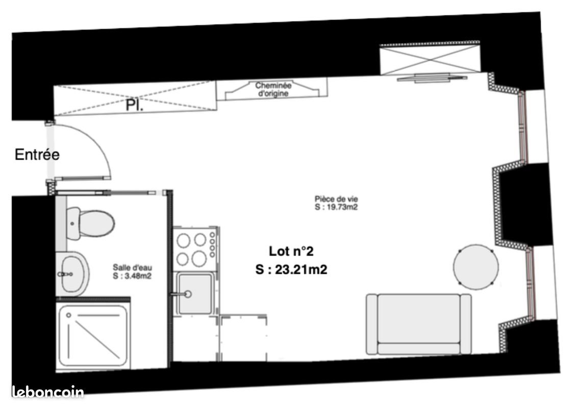 Appartement à vendre, 23m², Auch