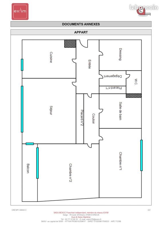 Appartement à louer, 80m², Rouen