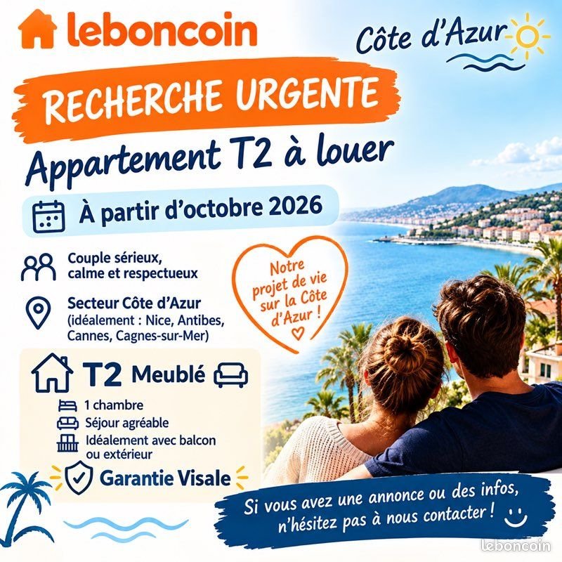 Appartement à louer, 40m², Antibes