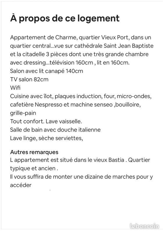 Appartement à louer, 40m², Bastia