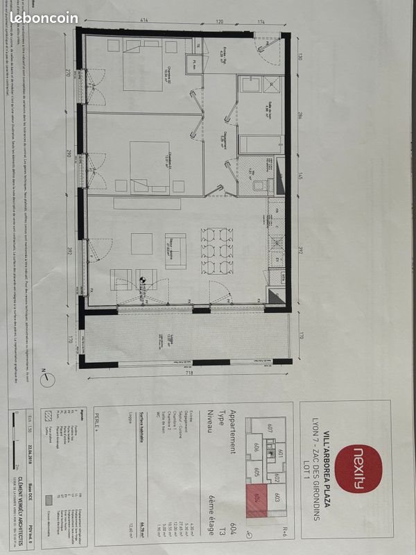 Appartement à vendre, 66m², Lyon 7ème