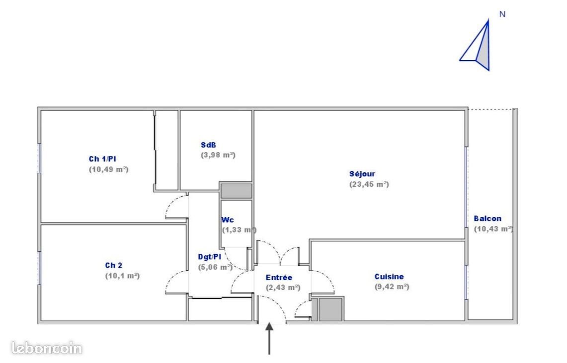 Appartement à vendre, 66m², Villeurbanne