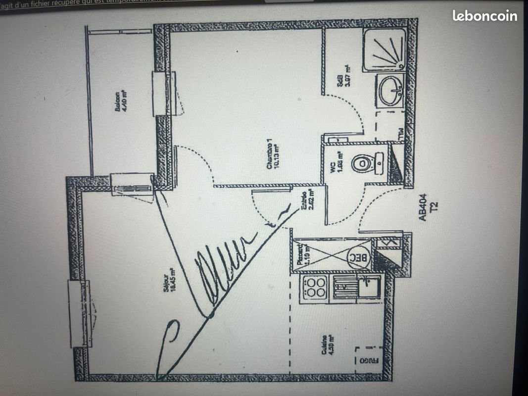 Appartement à louer, 42m², Laval