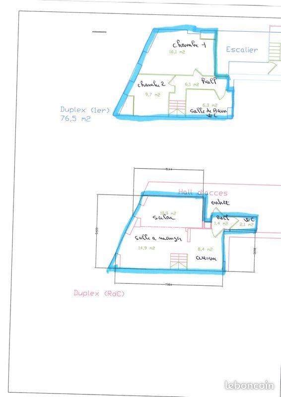 Appartement à louer, 74m², Riom