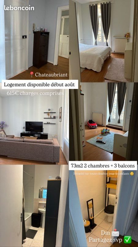 Appartement à louer, 73m², Châteaubriant