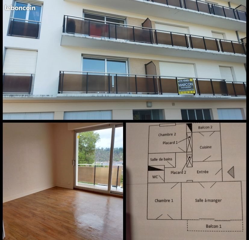 Appartement à vendre, 63m², Aubusson