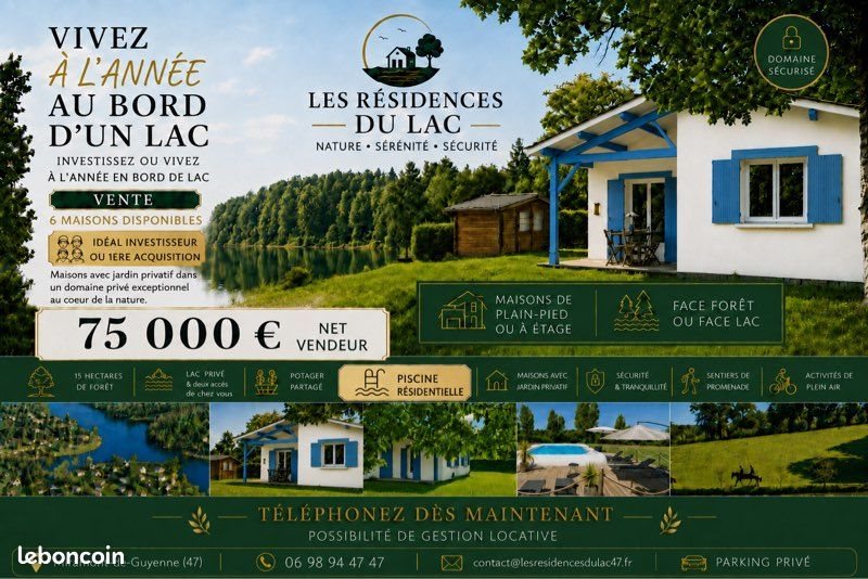 Maison à vendre, 55m², Miramont-de-Guyenne