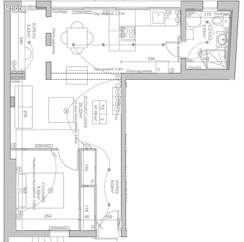Appartement à vendre, 48m², Talence