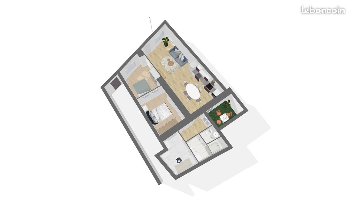 Appartement à louer, 71m², Marcigny