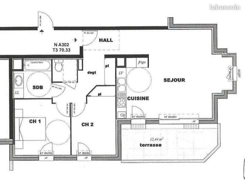 Appartement à vendre, 70m², Portes-lès-Valence