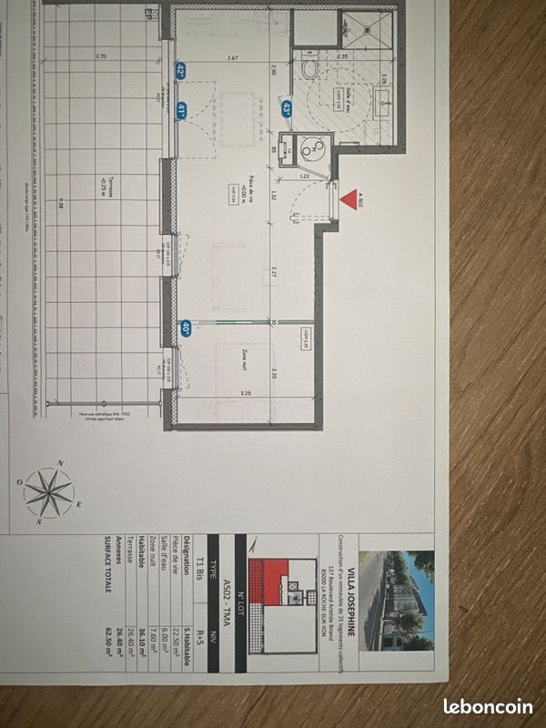 Appartement à louer, 36m², La Roche-sur-Yon