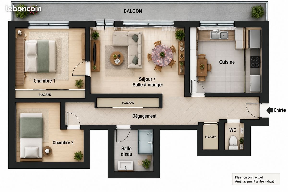 Appartement à vendre, 63m², Vélizy-Villacoublay
