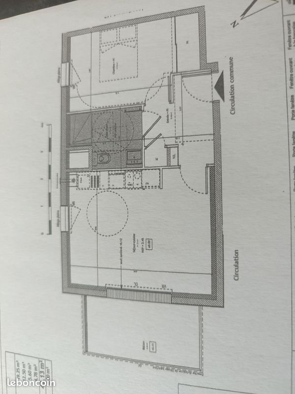 Appartement à louer, 42m², Melesse